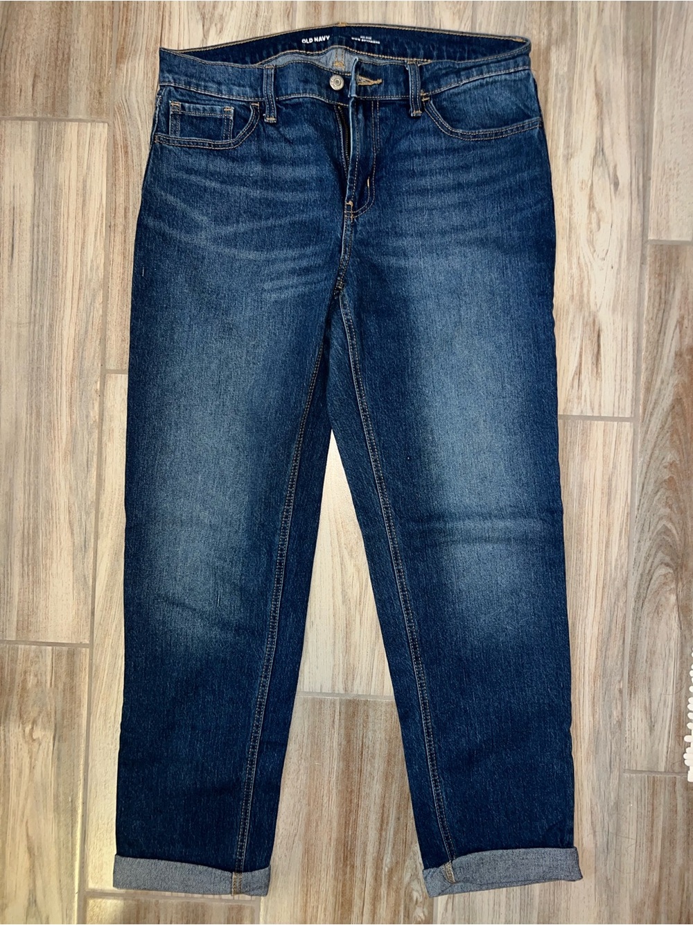 Old Navy Dark Indigo Boyfriend Jeans
